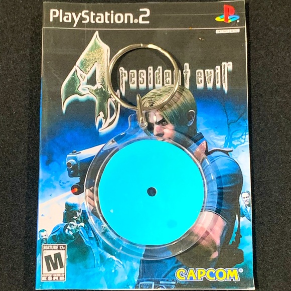 PS2 Resident Evil 4 Disc Keychain - Picture 2 of 2